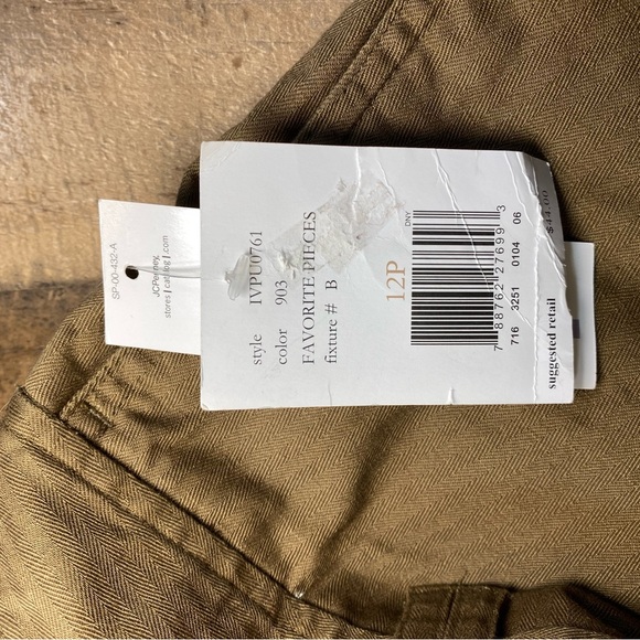 Liz Claiborne Women’s Brown capri Stretch pants Size petite 12 - Picture 15 of 16